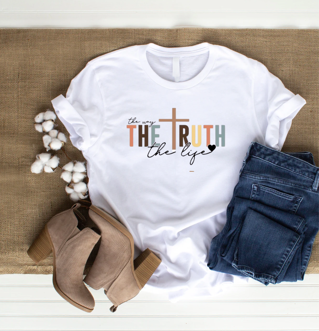 “The Way the Truth the Life” T-shirt Softstyle Variety of Colors Available