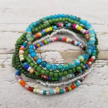 Bracelet: Multi Layered Boho Miyuke Bead Bracelet #4