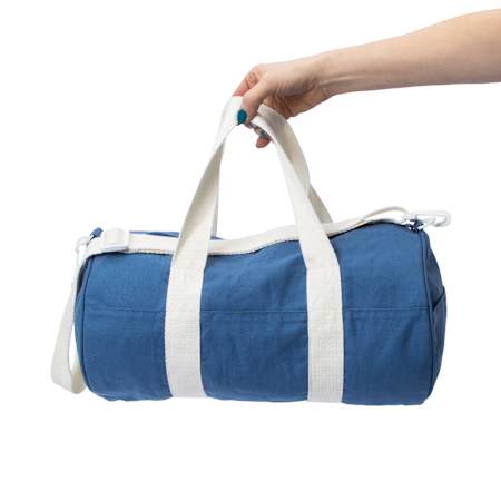 Blue Canvas Duffle Bag Monogrammed Personalized