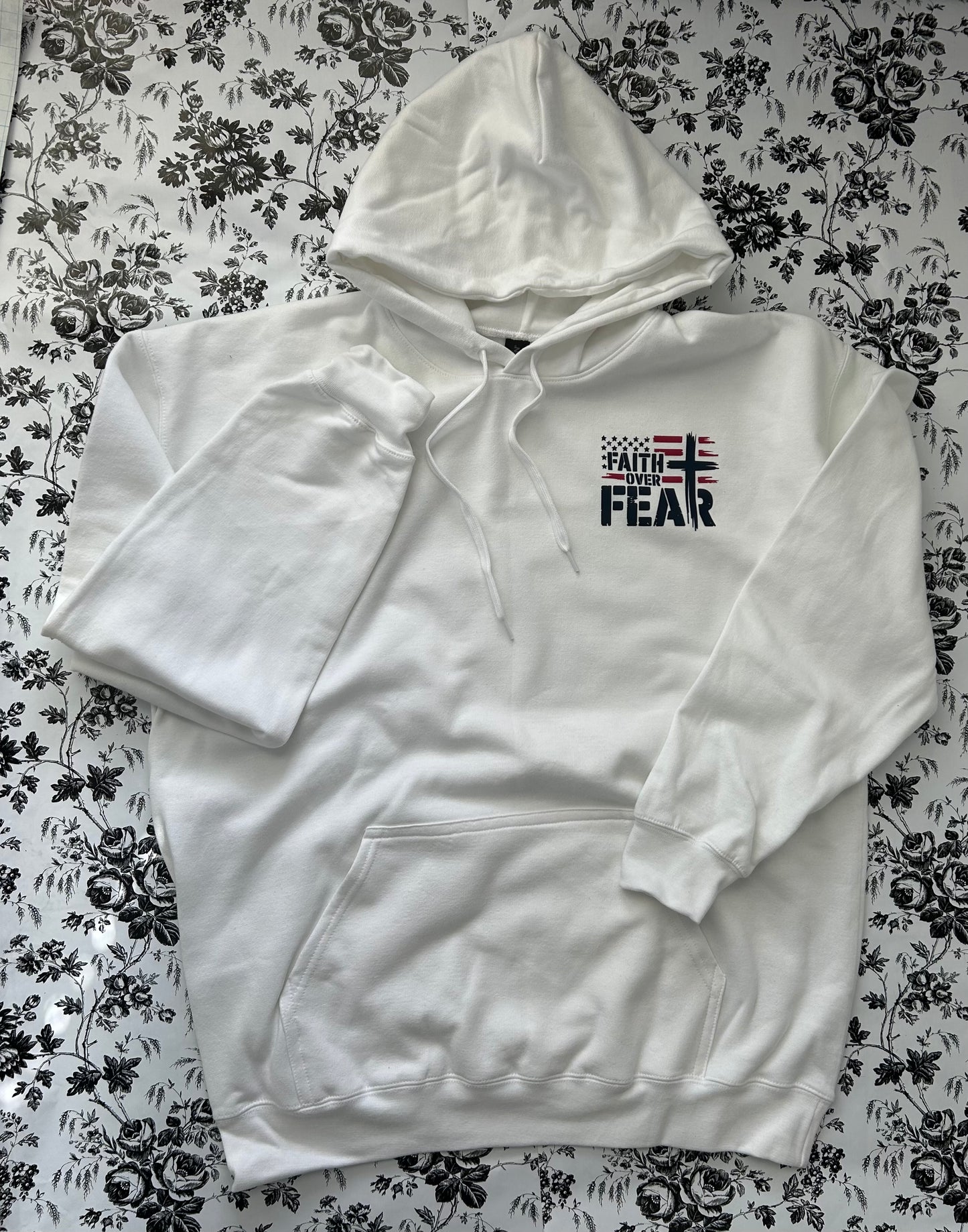 “Faith Over Fear” Hooded Soft Style Sweatshirt Variety of Colors