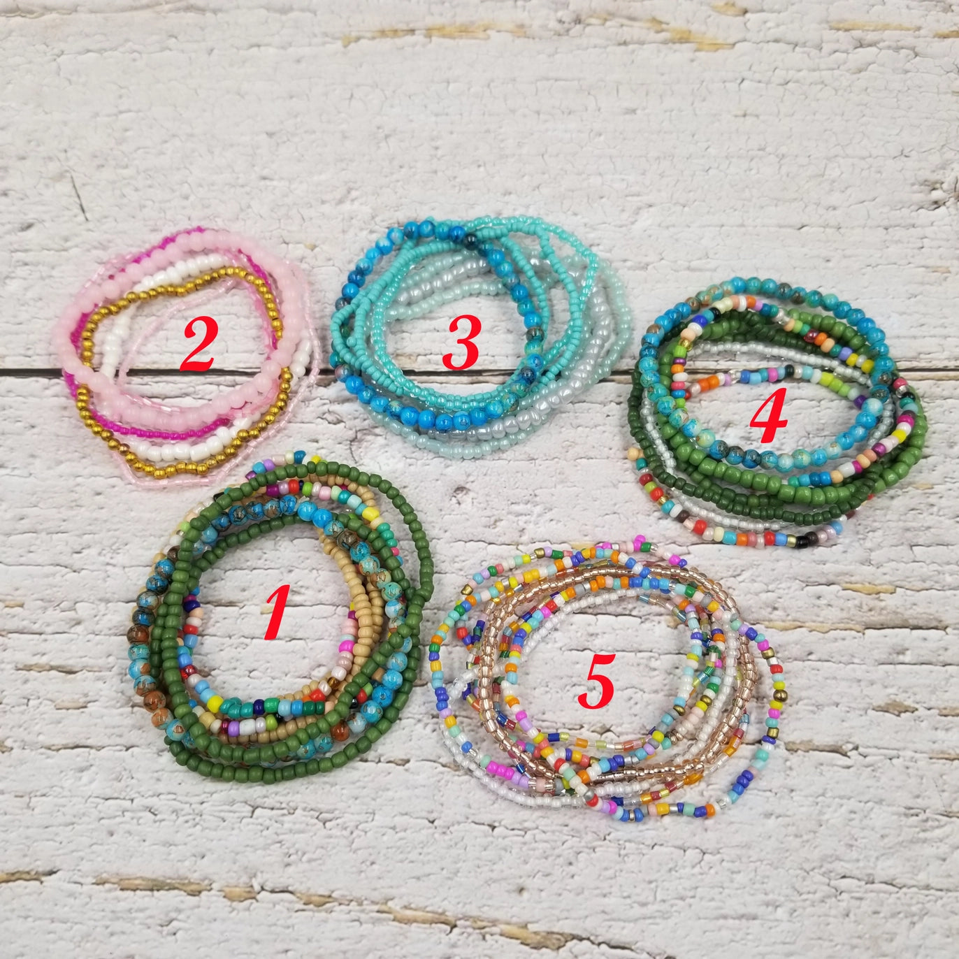 Bracelet: Multi Layered Boho Miyuke Bead Bracelet #4