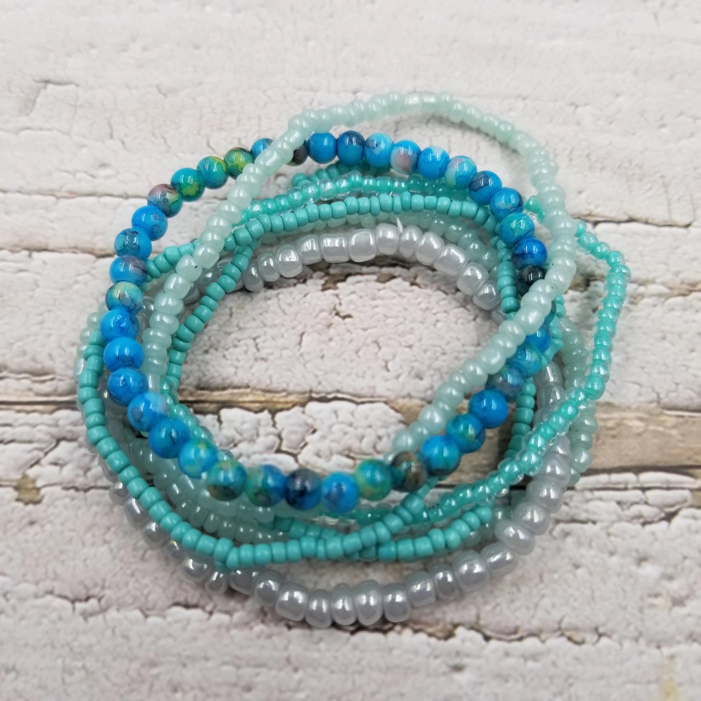 Bracelet: Multi Layered Boho Miyuke Bead Bracelet #3