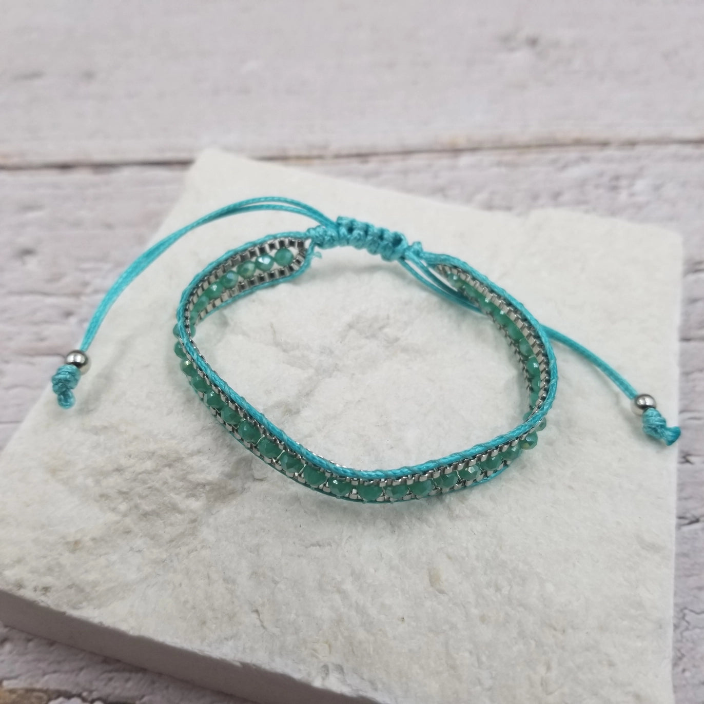Bracelet: Cyan Venice Style Friendship Bracelet