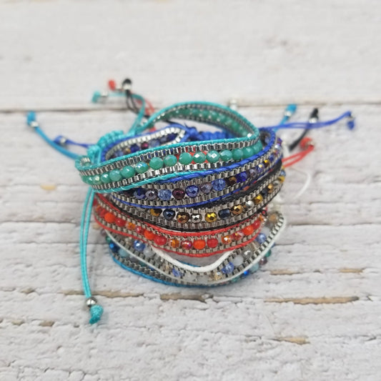 Bracelet: Blue Venice Style Friendship Bracelet